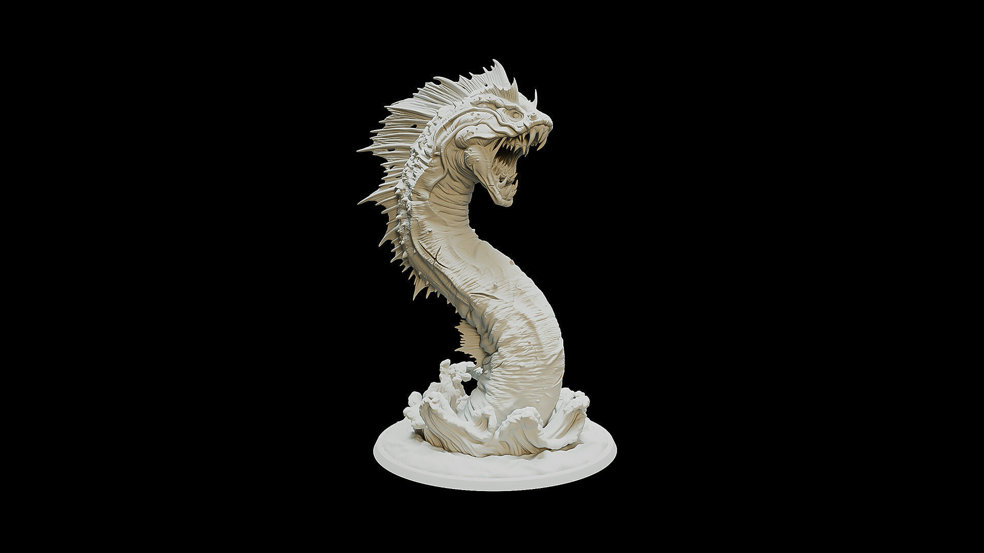 Monstrous Sea Serpent 3D print model_1