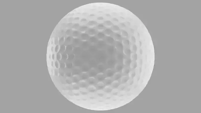 Realistic 3D Golf Ball Model for Blender
