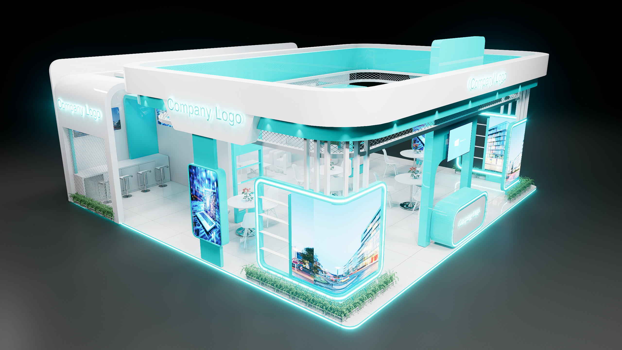 EVENT STALL DESIGN 3D model_8
