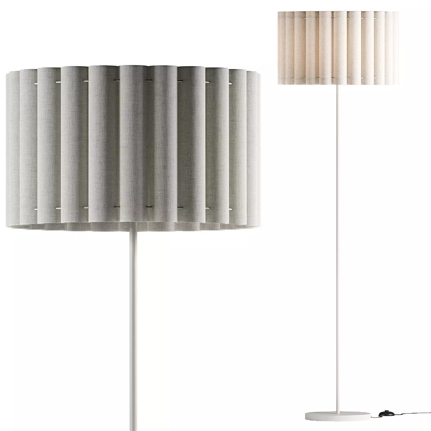 Westwing Collection Lucina Floor Lamp 3D model_0