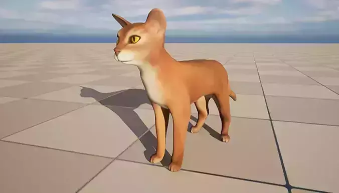 Abyssinian Cat 3D Model