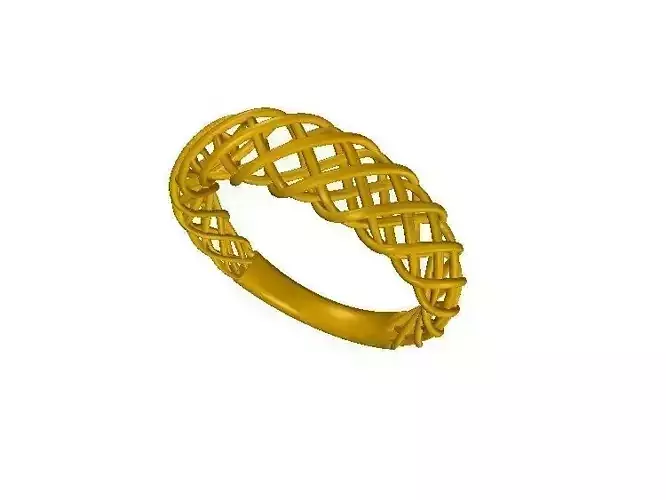 wire frame ring stl sz 8