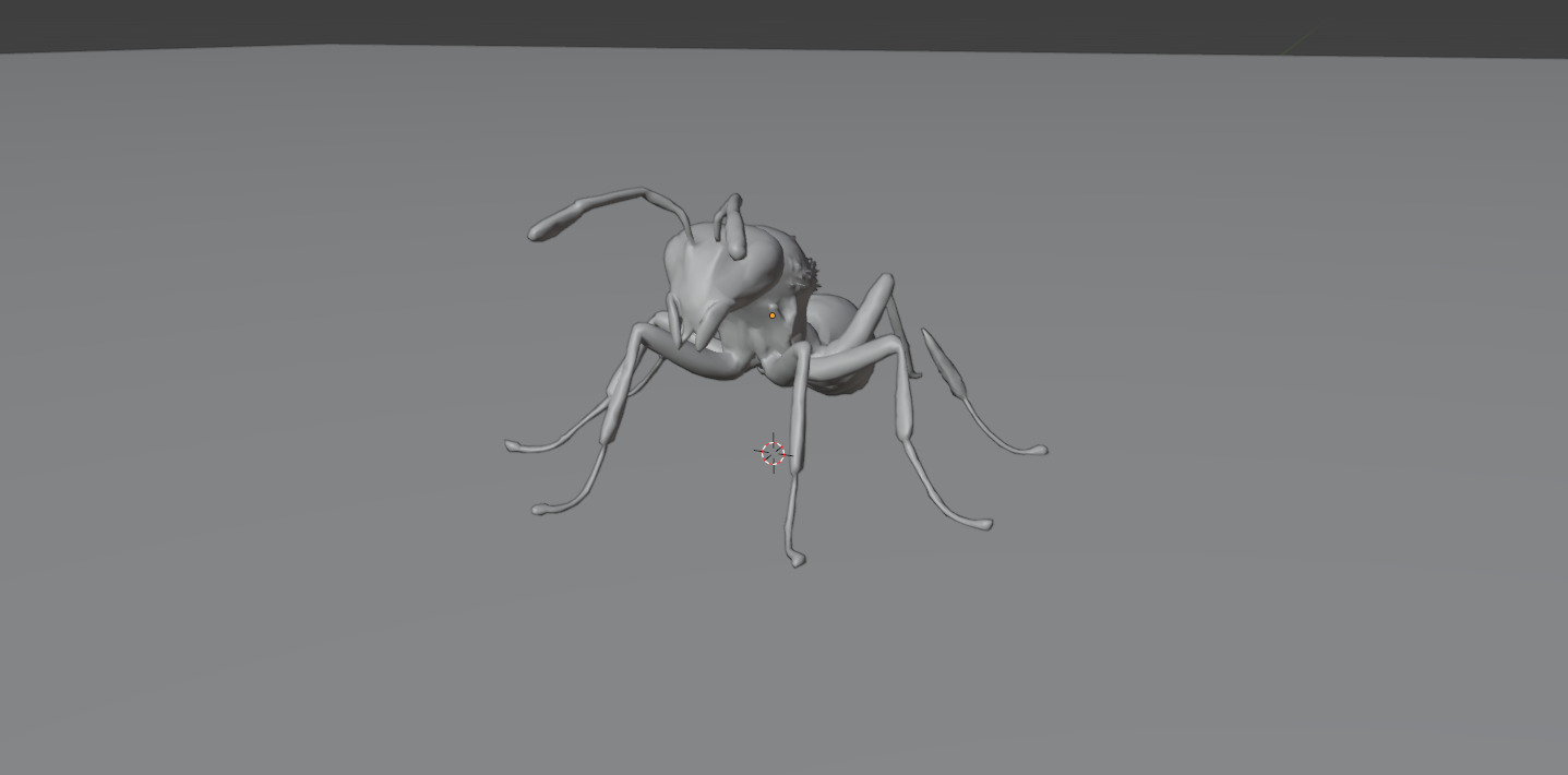 Hormiga Low-poly 3D model_1