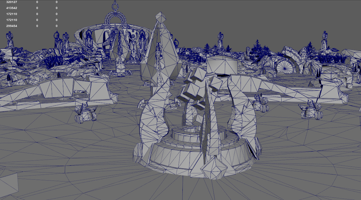 Summoner Canyon League of Legends King of Glory Map Low-poly 3D model_3