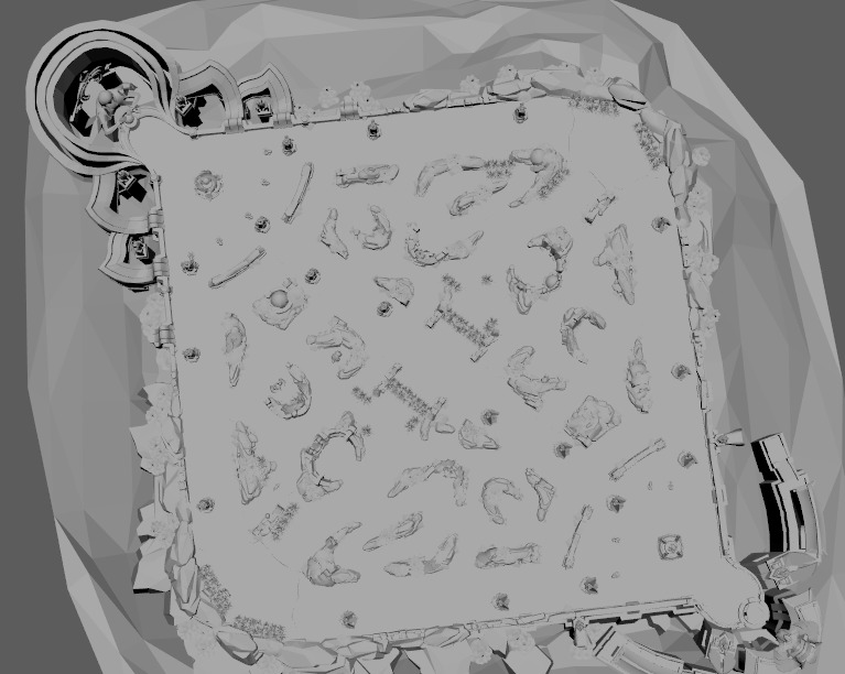 Summoner Canyon League of Legends King of Glory Map Low-poly 3D model_2