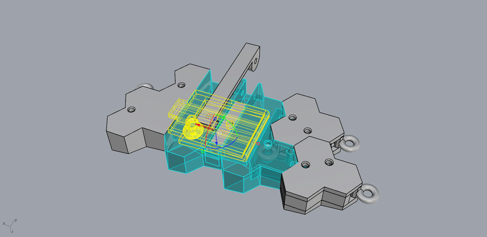 Armored Cube Illusioned Double row Bracelet 3D print model_13