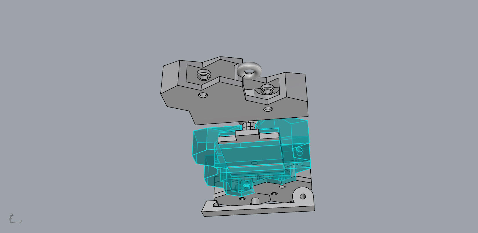 Armored Cube Illusioned Double row Bracelet 3D print model_14