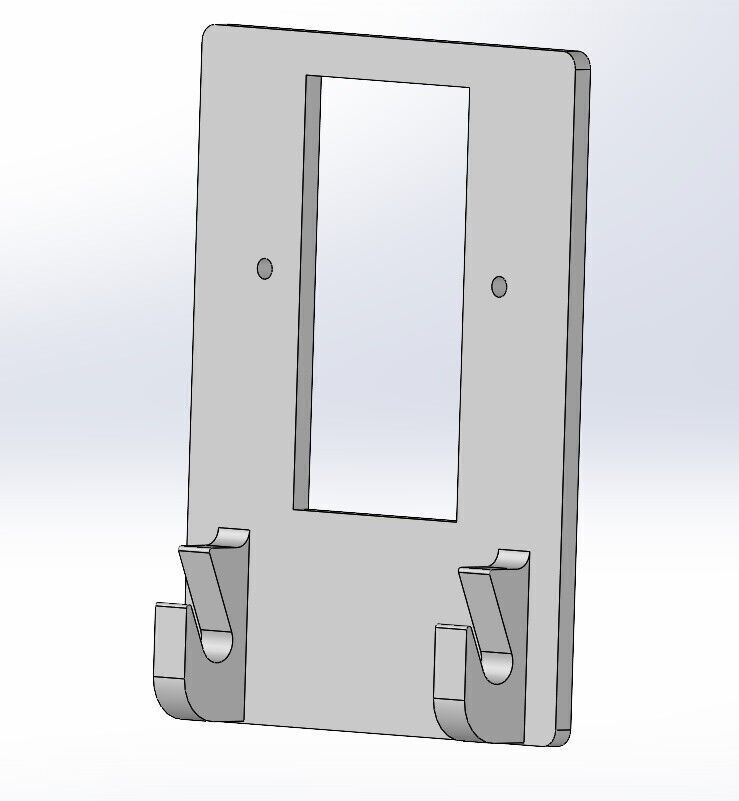 AnycubicKobraS1CompatibleOutletBracketAndBinPoopChute 3D print model_5