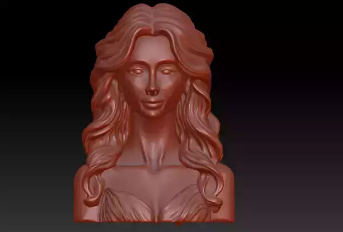 Female head sculpture