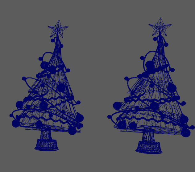 20 stylized color variations  christmas trees Low-poly 3D model_4