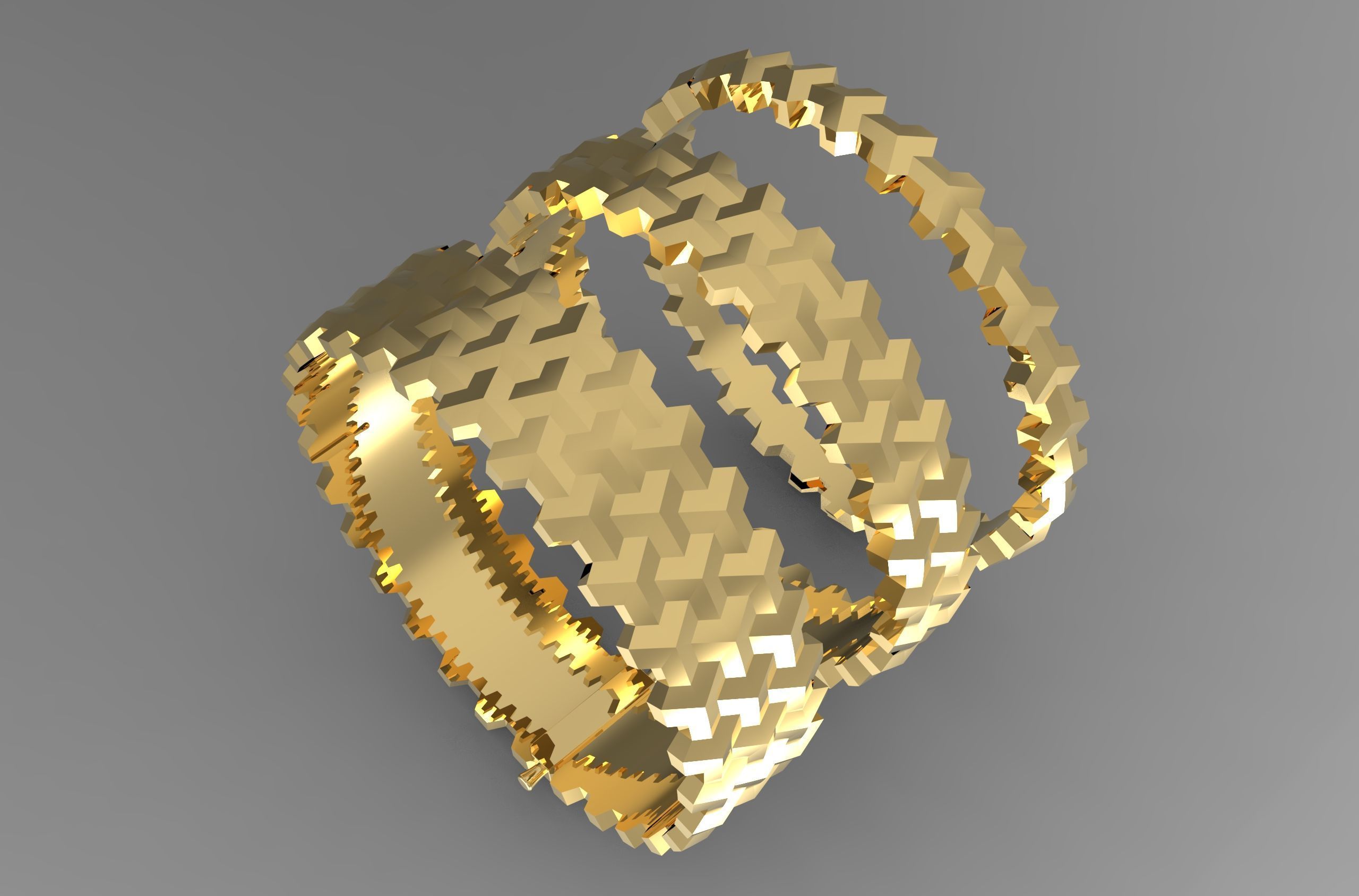 Armored Cube Illusioned  Bracelet collection _5