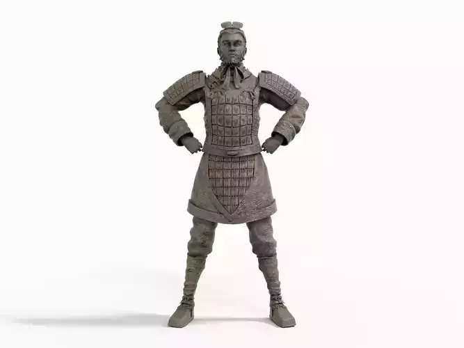 Terracotta warrior Rigged