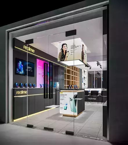 Smartphone Show Room Interior 3D model