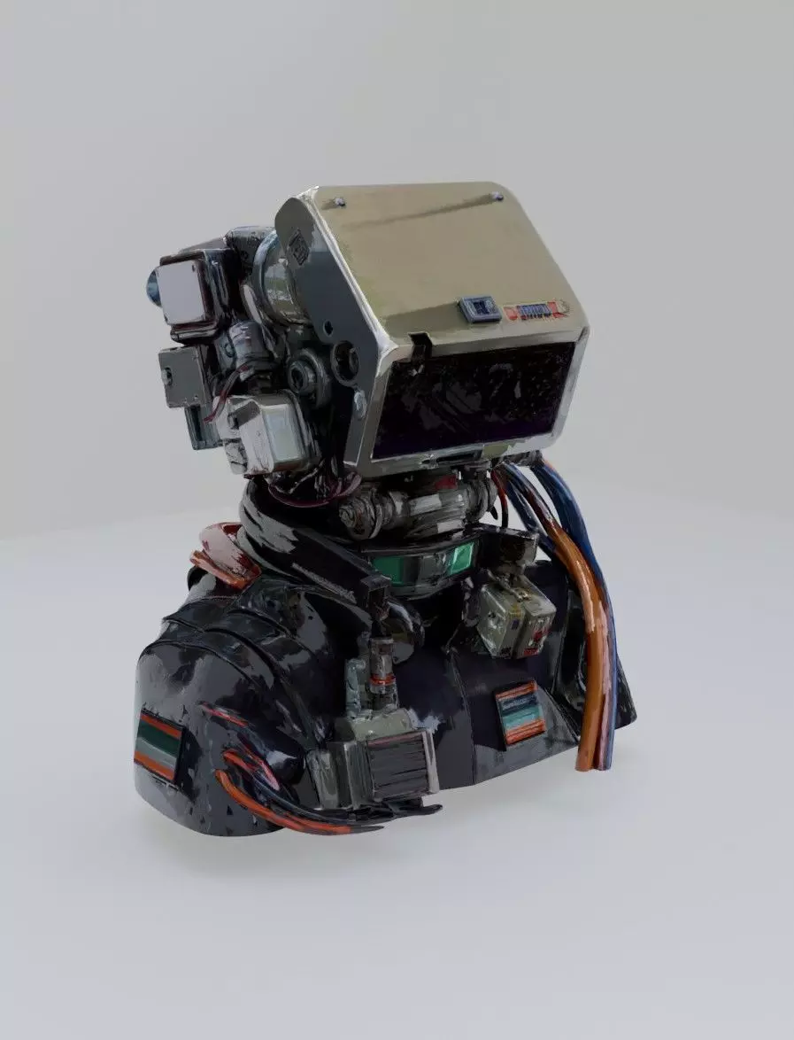 Cyber head 3D model