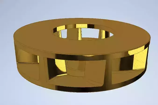 impeller for water pump 3D model