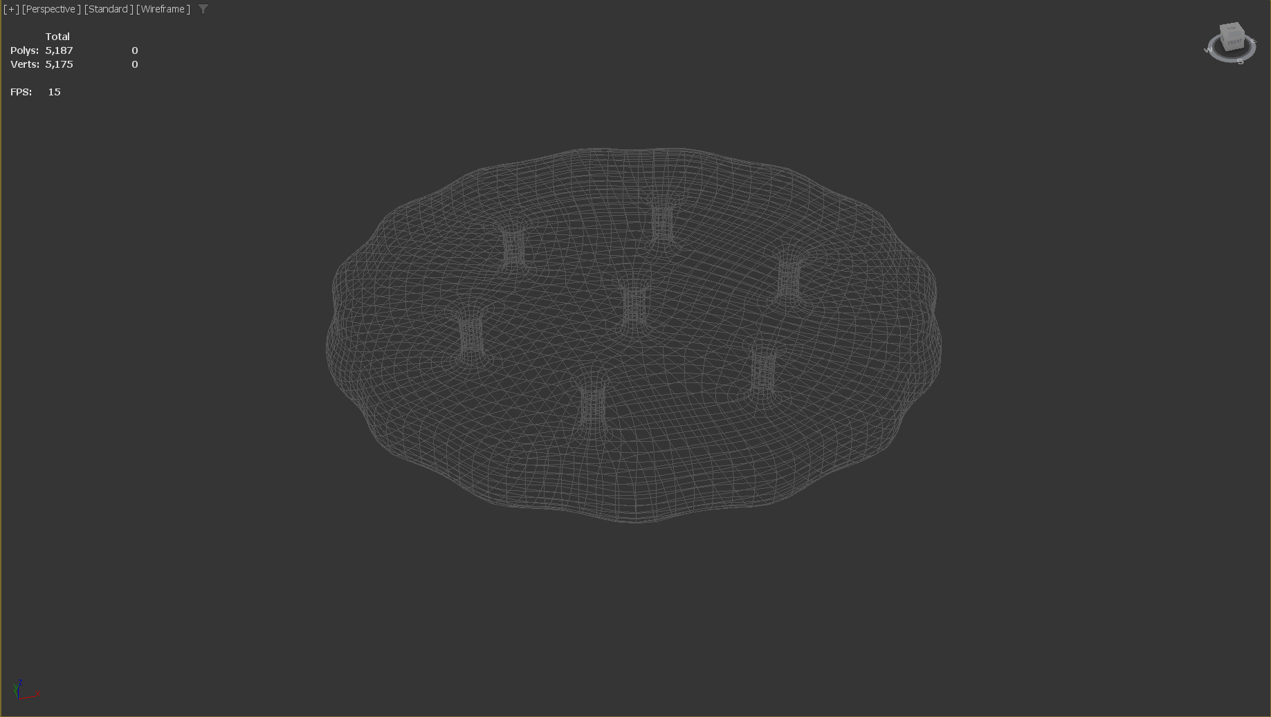 Stylized Low-Poly Biscuit Low-poly 3D model_8