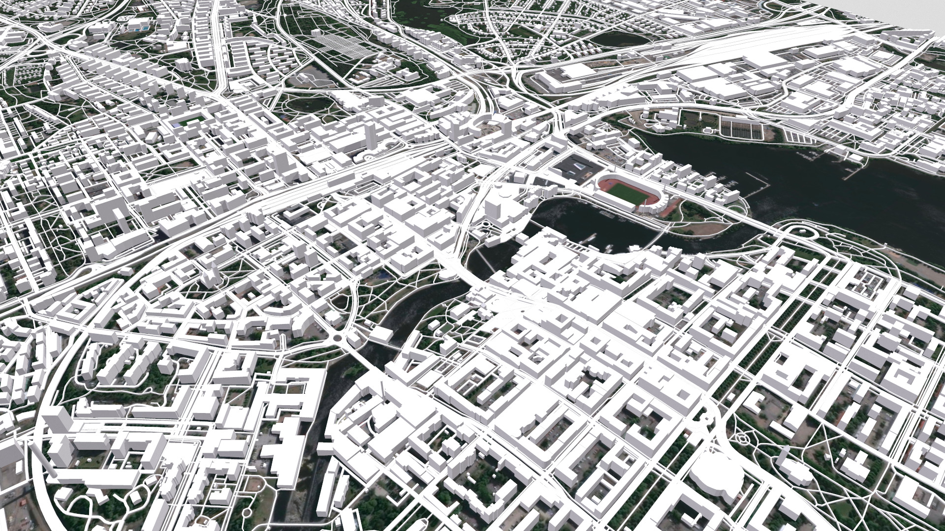Cityscape Tampere Finland 3D model_11