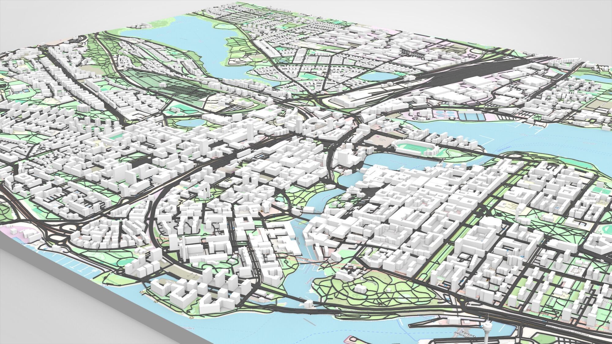 Cityscape Tampere Finland 3D model_3