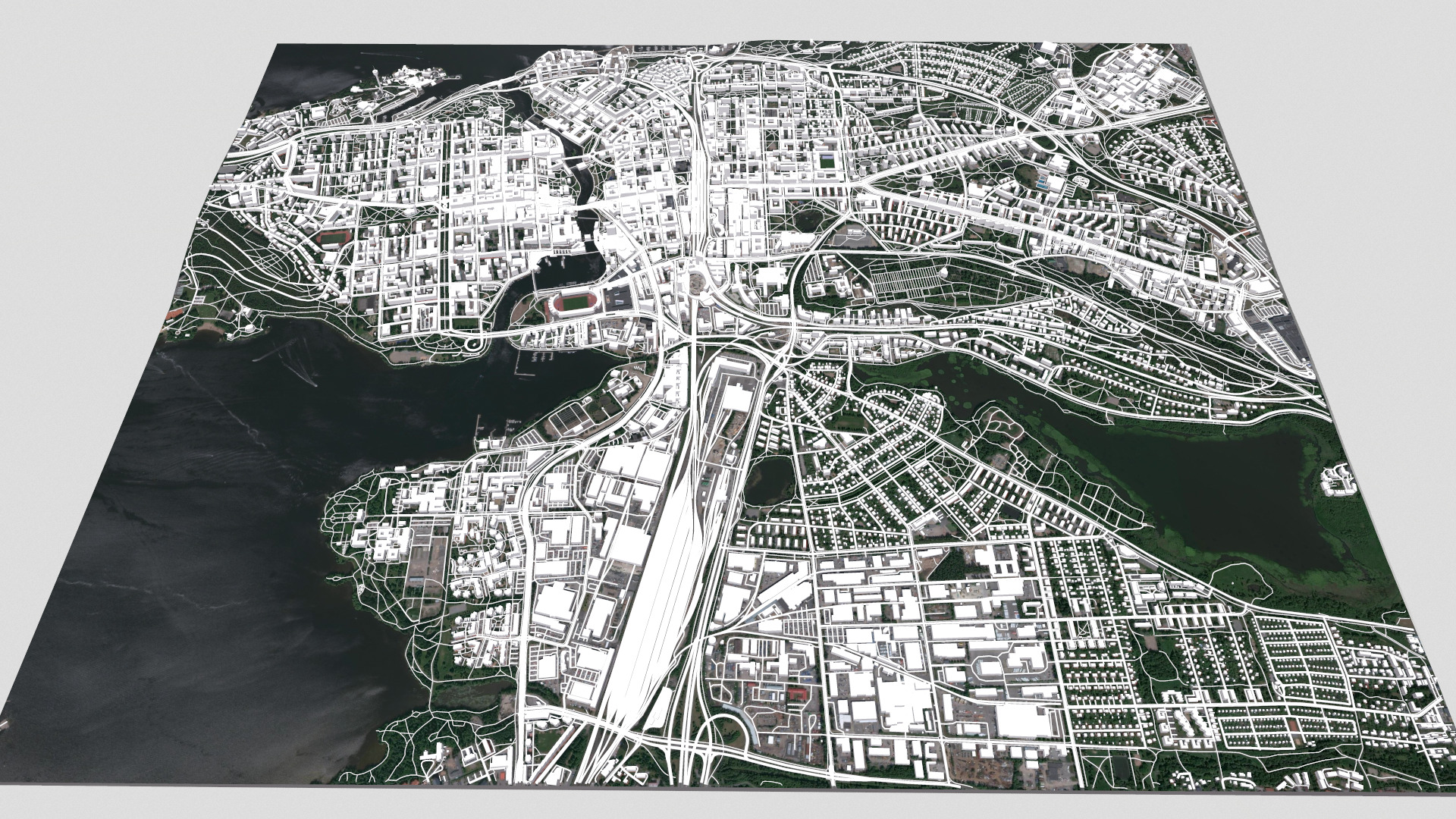 Cityscape Tampere Finland 3D model_2
