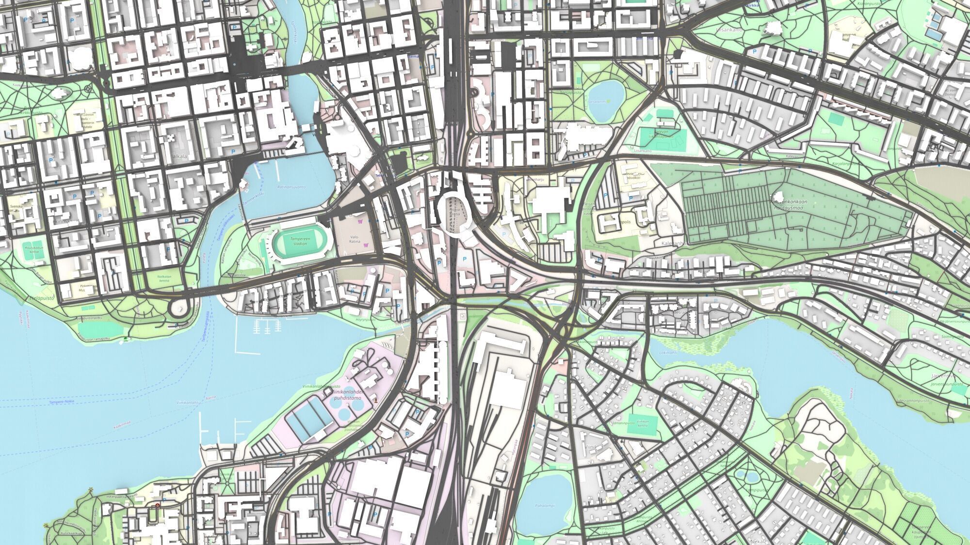 Cityscape Tampere Finland 3D model_8