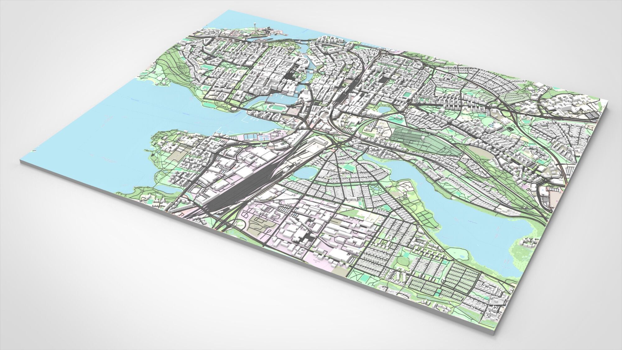 Cityscape Tampere Finland 3D model_6