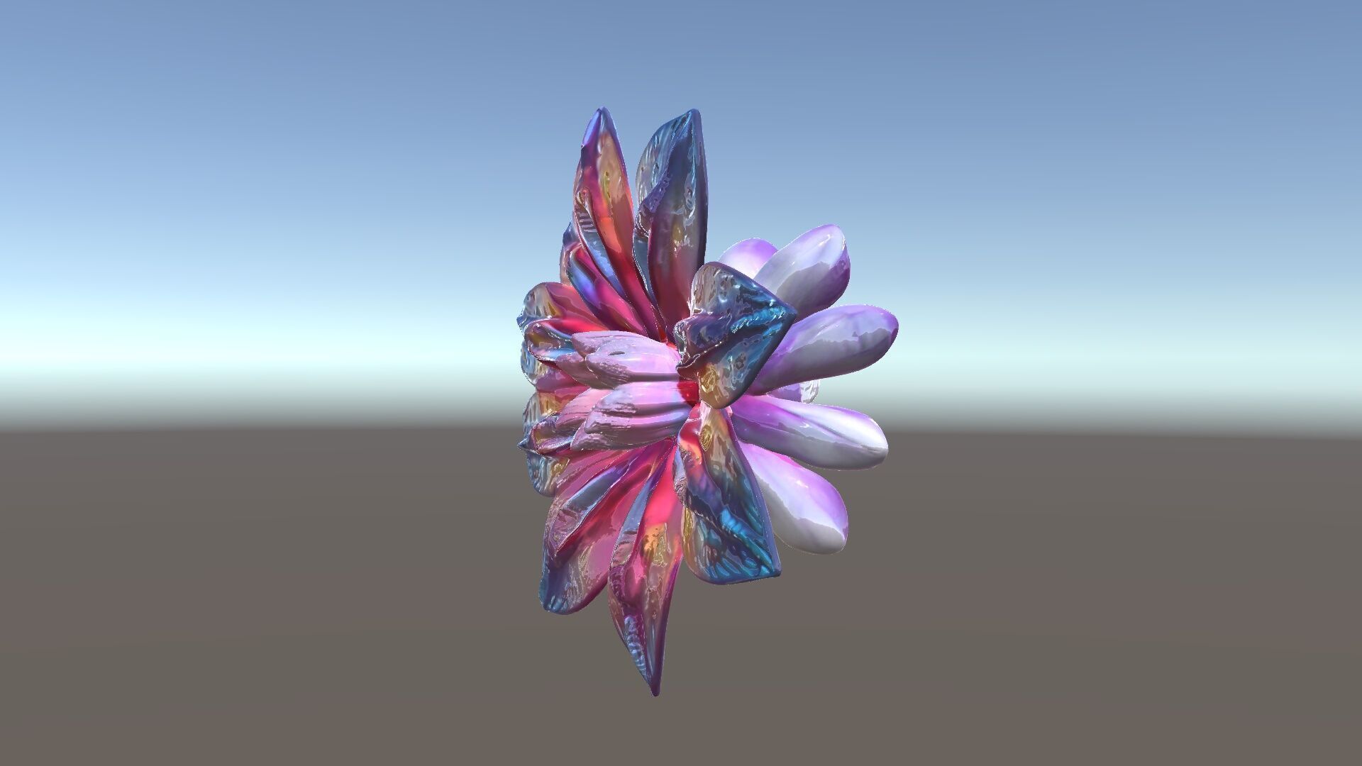 Iridescent Flower Model Pack Low-poly 3D model_5