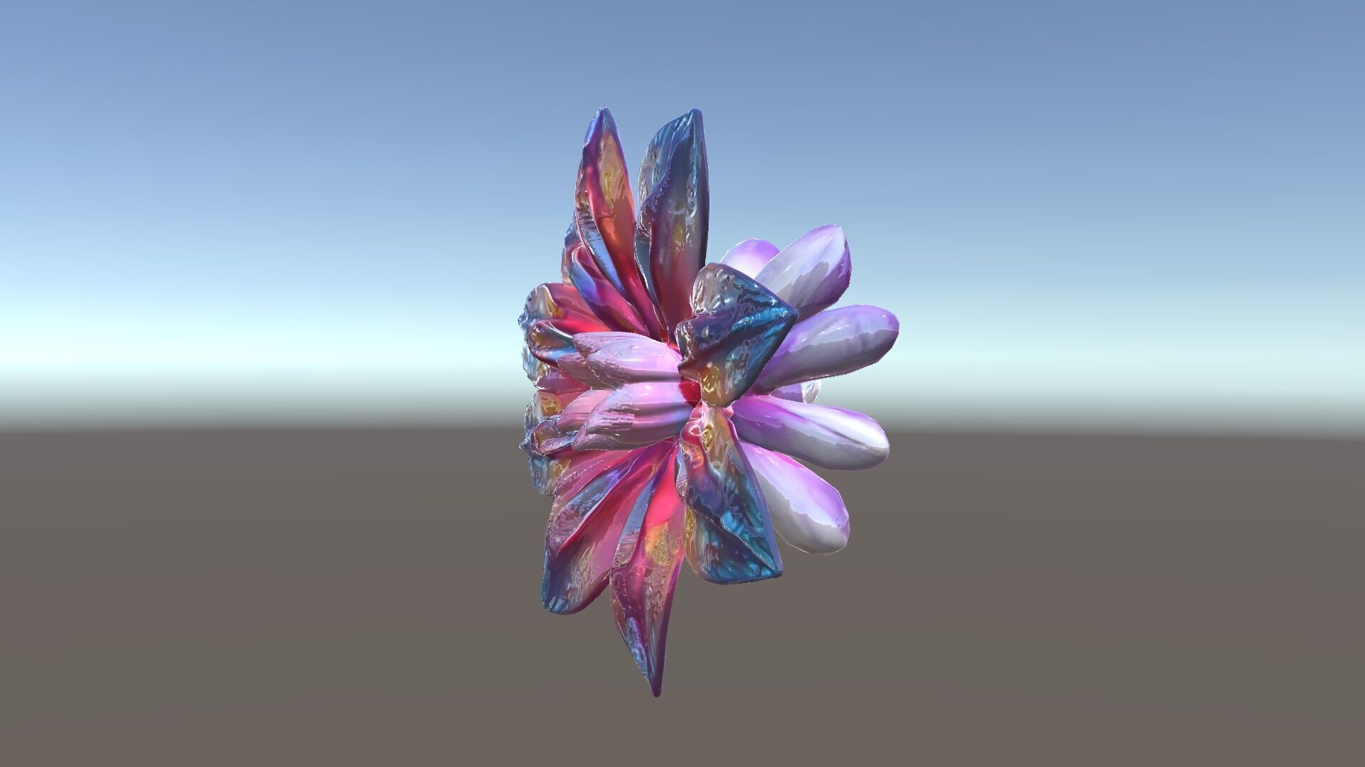 Iridescent Flower Model Pack Low-poly 3D model_25