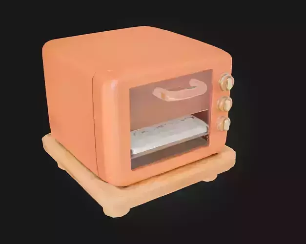 Retro Toaster Oven Model  Toasted Nostalgia with a Classic Twist