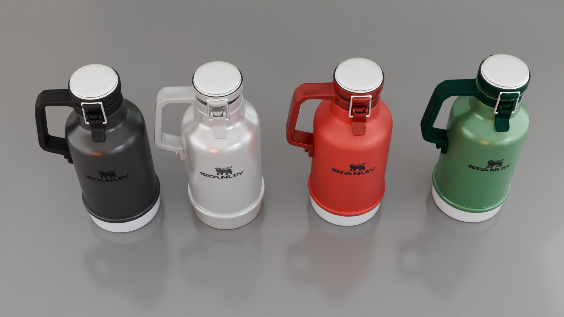 STANLEY Classic Easy-Pour Growler Thermos Flask 3D model_20