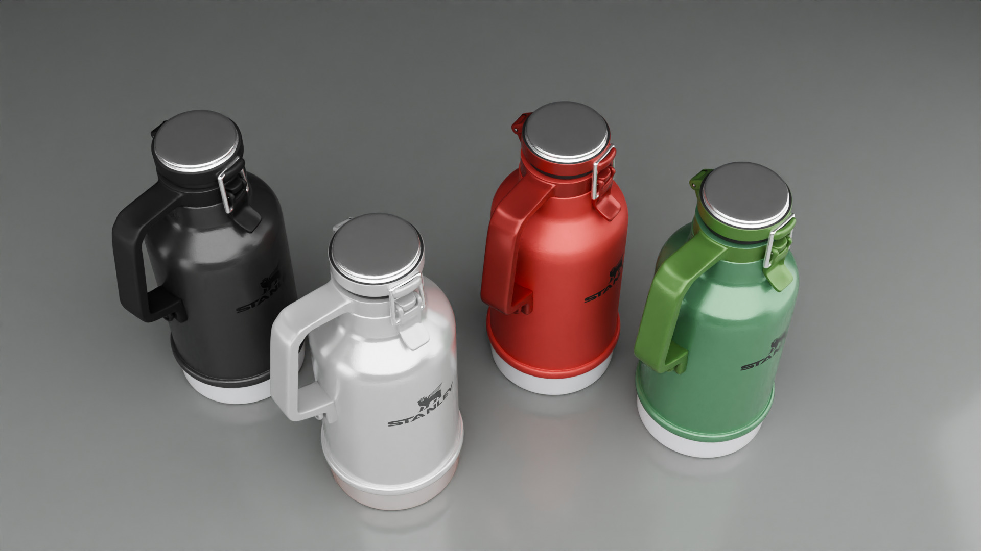 STANLEY Classic Easy-Pour Growler Thermos Flask 3D model_5