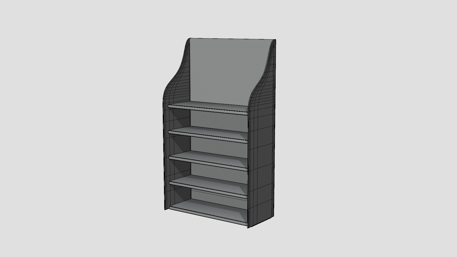 Shelf - 02 Low-poly 3D model_6