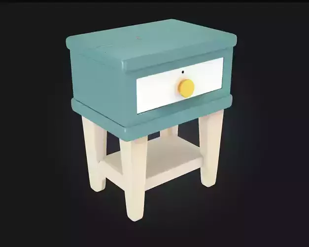 Teal Tiny Table  Pop of Color in a Petite Package