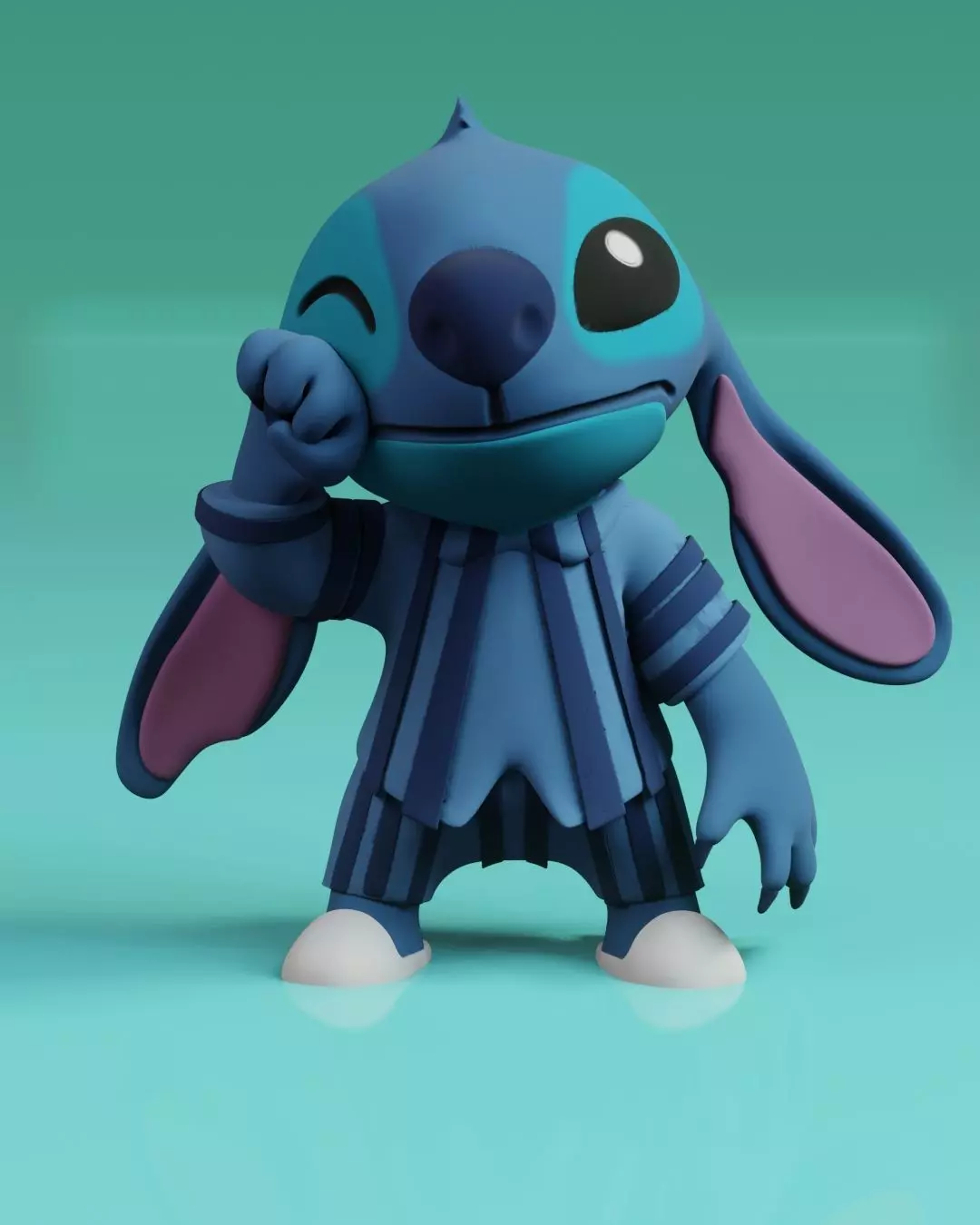 Stitch Bedtime 3D print model_0