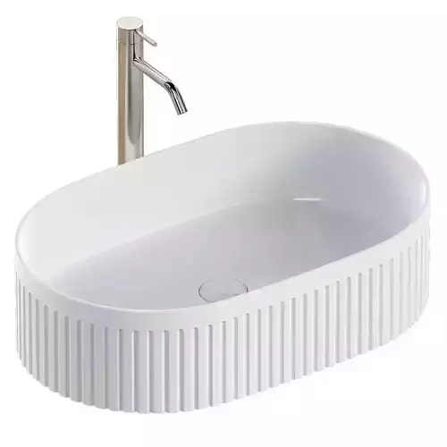 Ribbed Elegance Sink