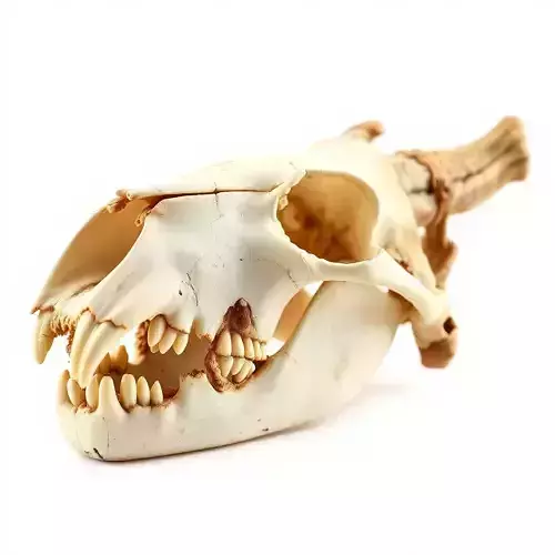 Realistic Animal Skull Model Pack for Animation Low-poly 3D model