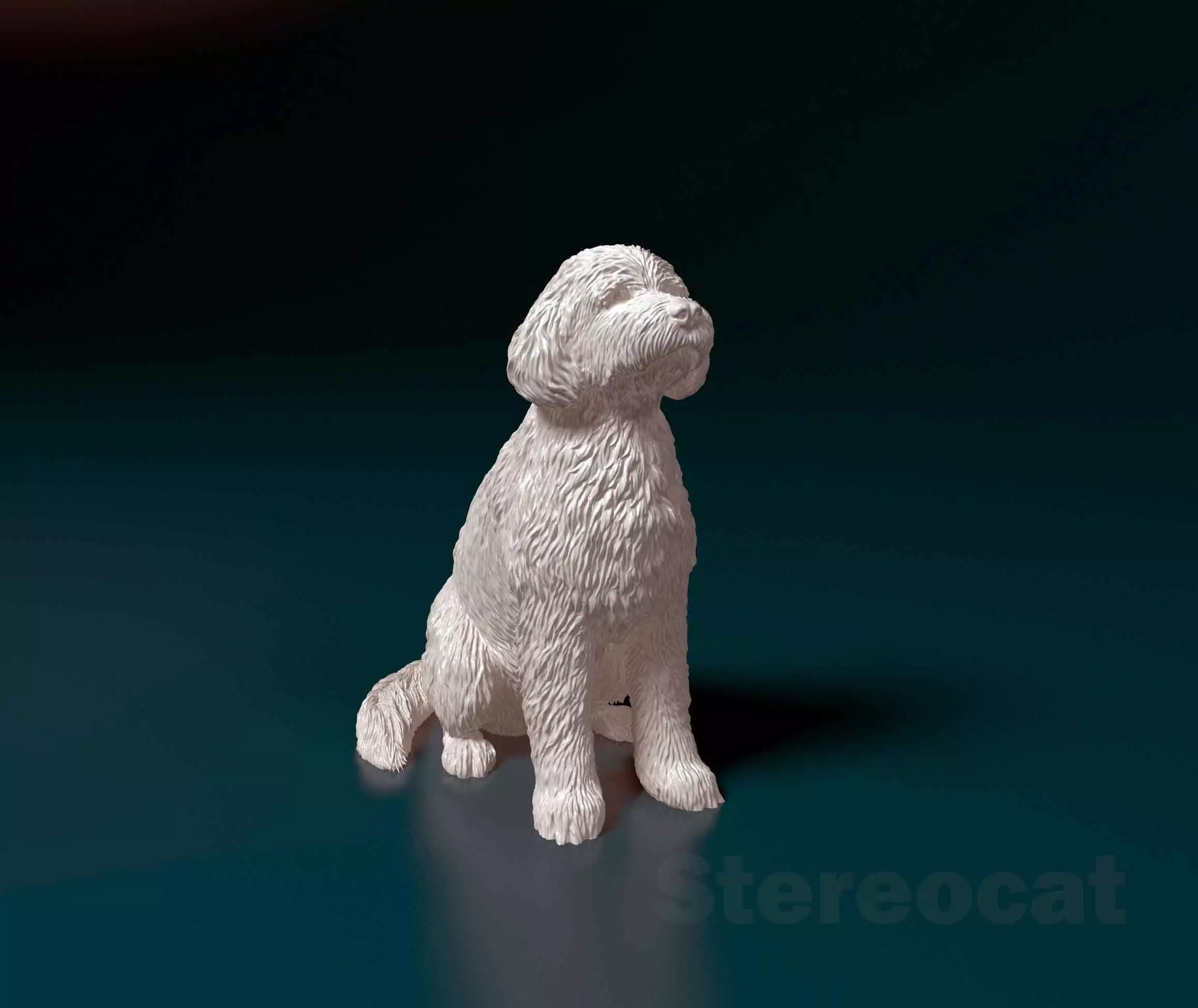 Old English sheepdog  3D print model_0