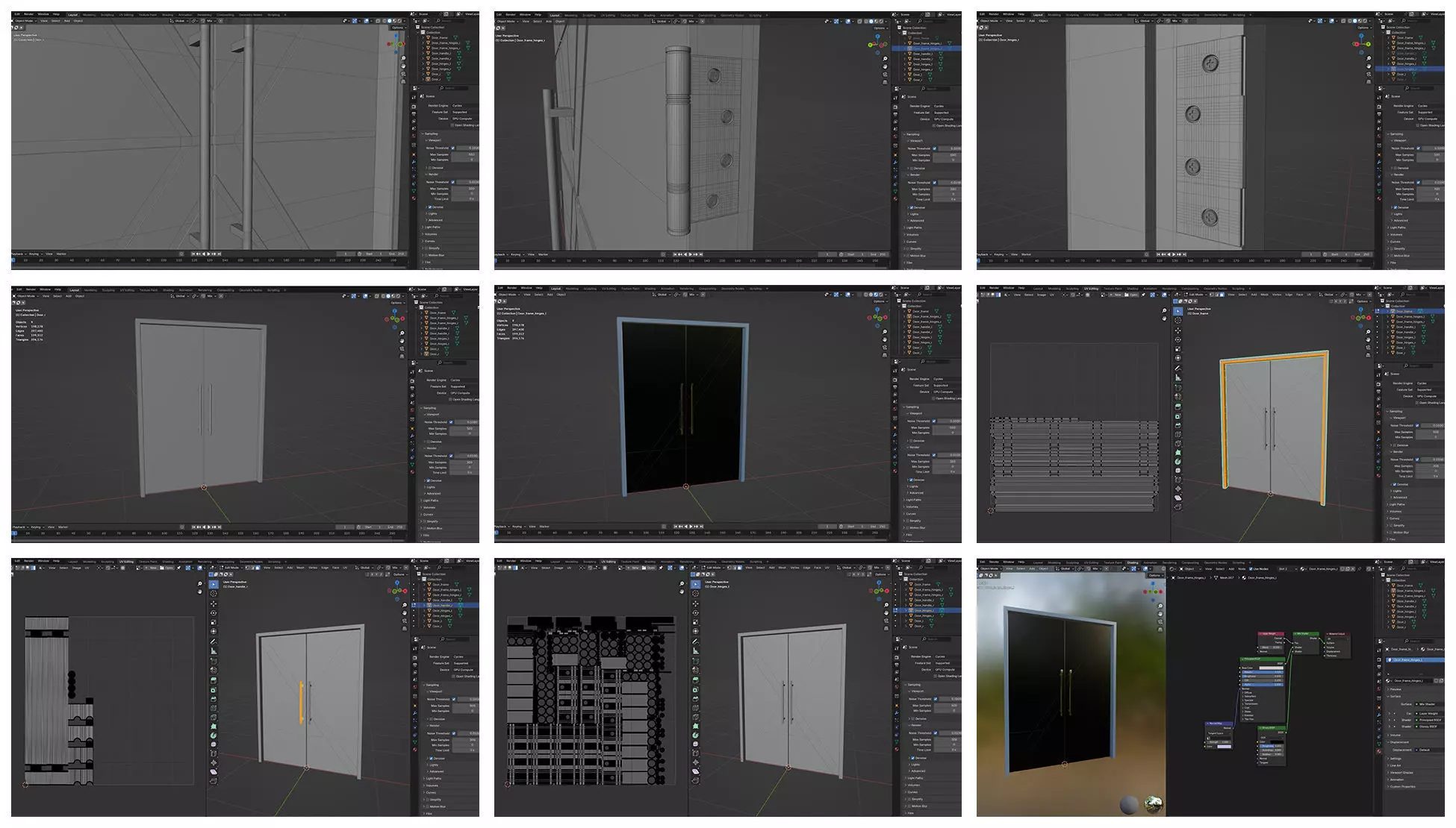 Doors Bundle CG1 3D model_12