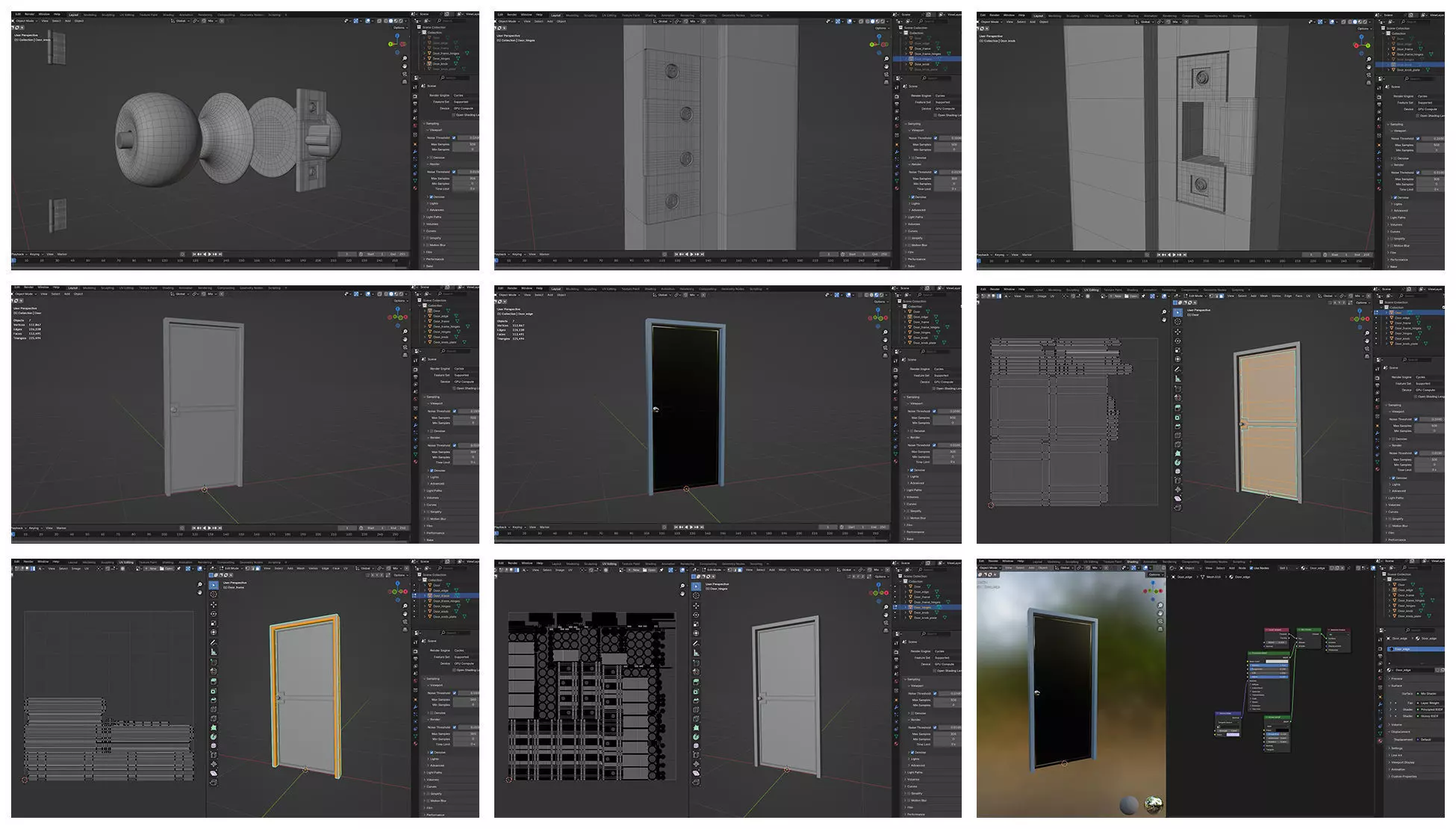 Doors Bundle CG1 3D model_5