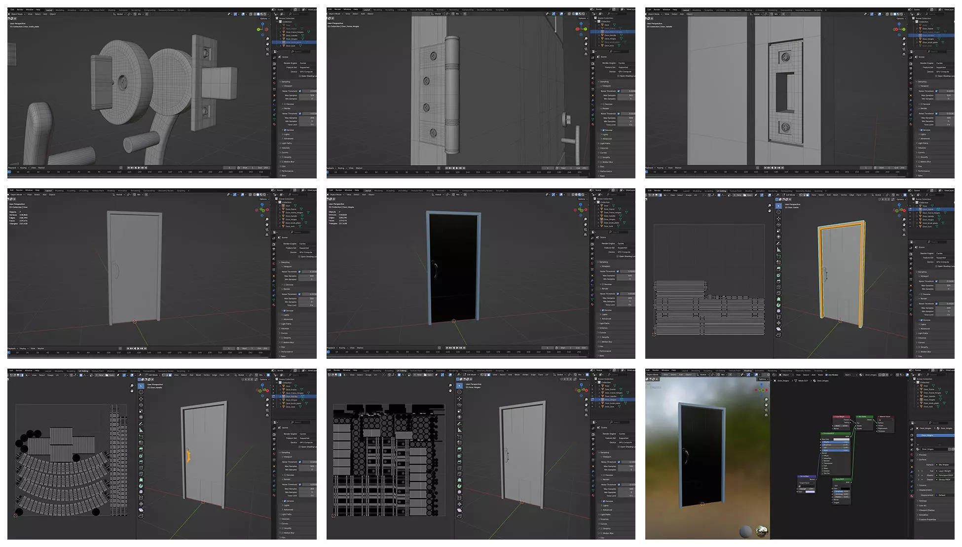 Doors Bundle CG1 3D model_11