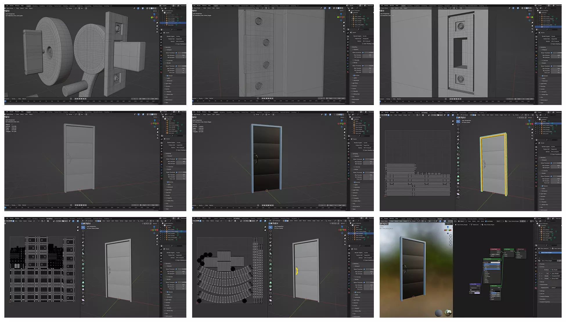 Doors Bundle CG1 3D model_4