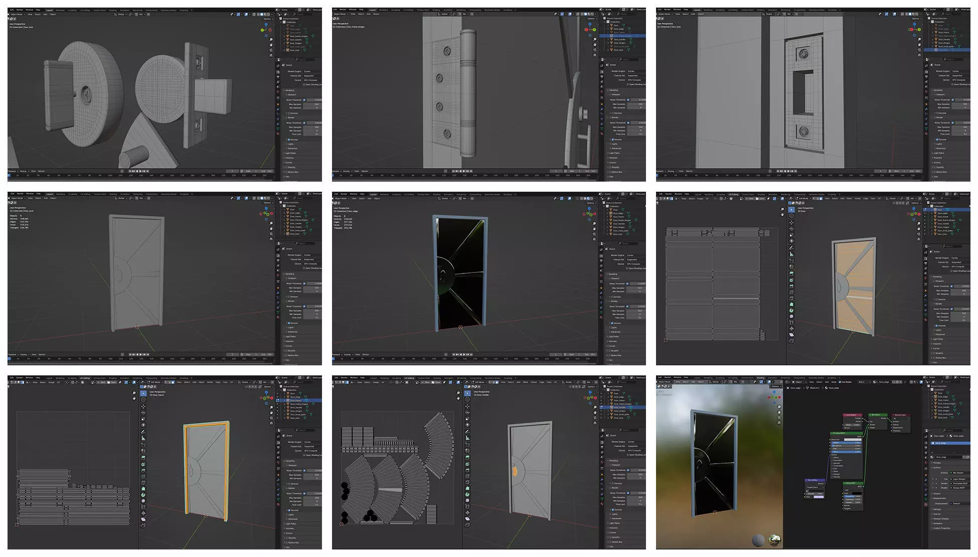 Doors Bundle CG1 3D model_13