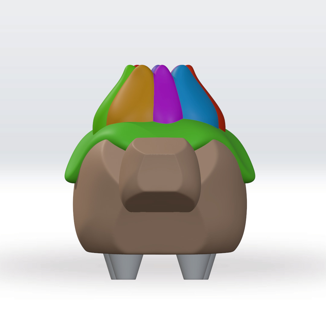 Pebble Loyal Bud Dandy World STL 3D Multicolor 3mf 3D Model 3D
