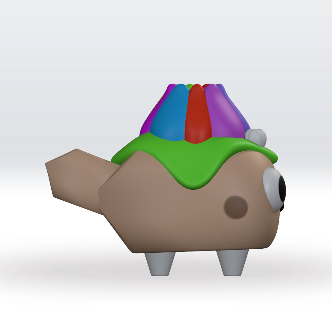 Pebble Loyal Bud Dandy World STL 3D Multicolor 3mf 3D Model 3D