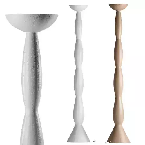 Haos Natural 2020 01 Plaster Floor Lamp