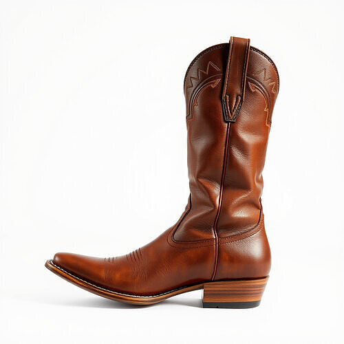 Western Cowboy Boot D Model Pack Low-poly 3D model