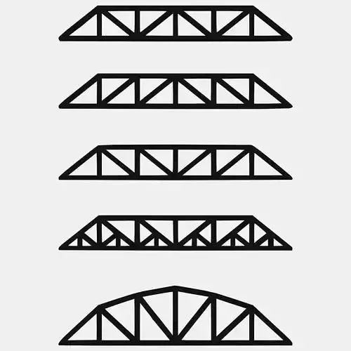 5 Models - Steel Roof Frames A
