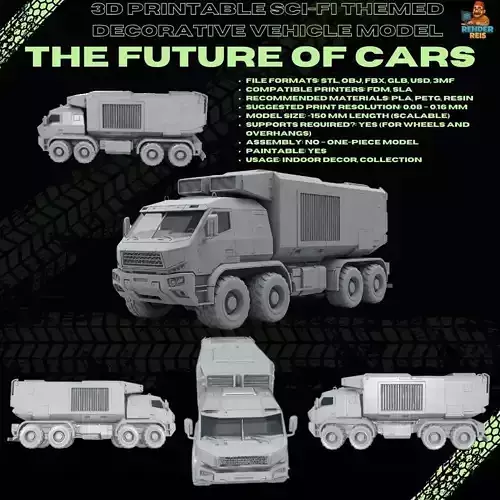 3D Printable Kamaz 53958 Tornado 3D print model