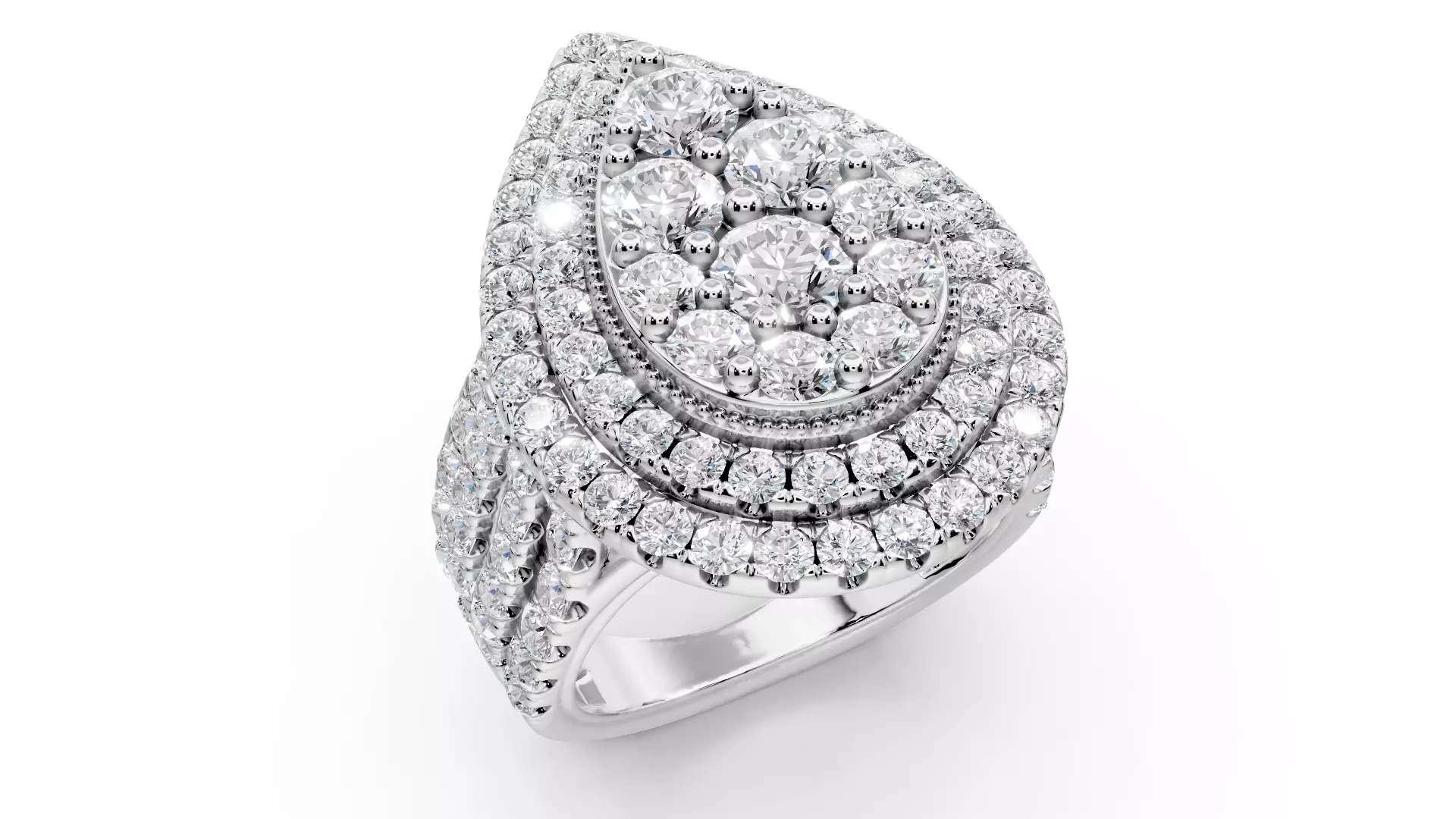 Engagement rings 3D print model_0