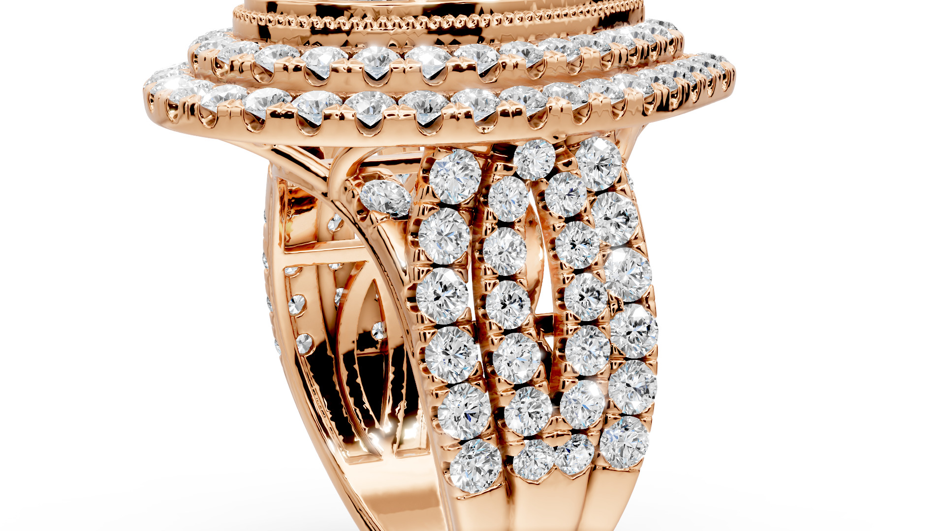 Engagement rings 3D print model_7