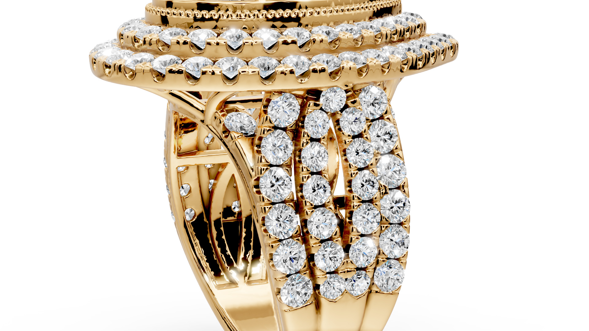 Engagement rings 3D print model_12